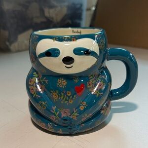 Natural Life Folk Art Sylvia the Sloth mug